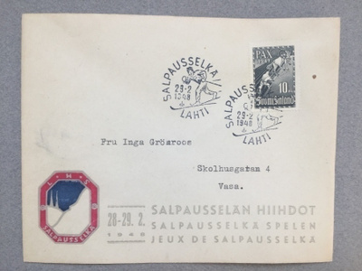 Salpausselän kisat 1948 erikoiskuori ja erikoisleima