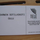 Tele puhelukortti S 23 Viestimies "Kasarmin Sotilaskoti Oulu - pikkukuva 2