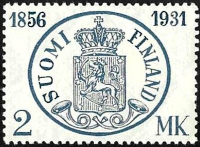 1931 Postimerkin 75-vuotis juhla 2 mk ** LaPe 168