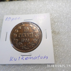 10 Penniä 1909 kulkematon patinoinin alkua. - pikkukuva 5