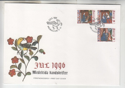 Ruotsi  FDC 1996 Joulu