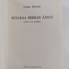 Franz Werfel : Kuulkaa Herran ääntä - pikkukuva 2