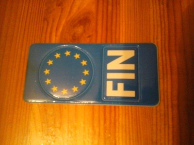 EU & FIN vanha tarra/"tarra-arkki"