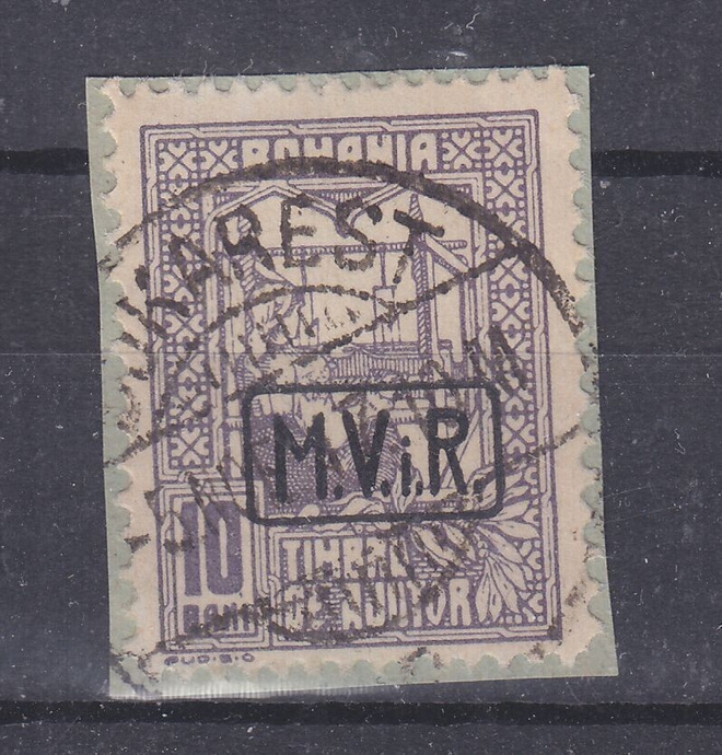 Saksan posti Romaniassa WW1 sotaveropostimerkki Mi 4