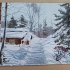 A. Benois: Talvitunnelmaa Ligowossa, ei p. - pikkukuva 1