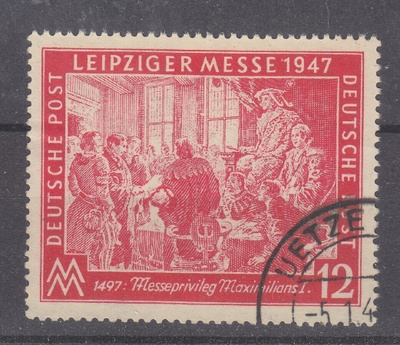 Saksa 1947 All bez zone Mi 965 Leipziger messe.
