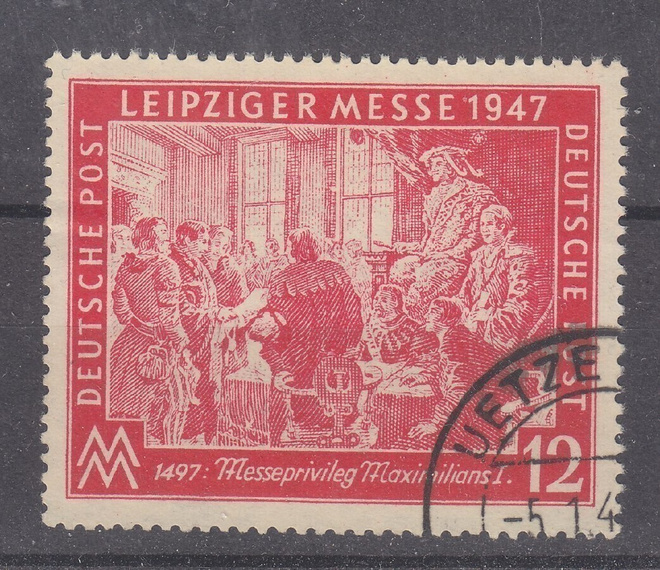 Saksa 1947 All bez zone Mi 965 Leipziger messe.