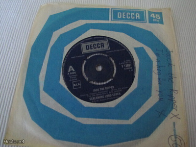Screaming Lord Sutch Jack the ripper 7 45 UK/Skandinavia '63