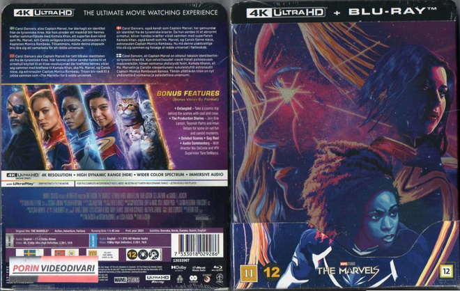 Marvels	(52 547)	UUSI	-FI-	4K HD+BLUR	Steelbox,	(2)		2023	4k