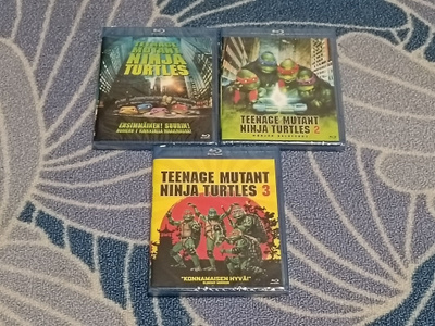 Teenage Mutant Ninja Turtles 1-3 Uusi Suomi Kannet Blu-Ray