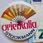 VANHA Merkki Rintanappi Orientalia Stockmann 1980-l ISO - pikkukuva 1