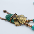 Maya -intiaanin kaulakoru , Casa Maya Mexico Brass Copper.. - pikkukuva 5