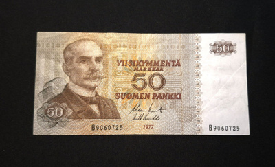 50 Markkaa 1977 Kunto 6+
