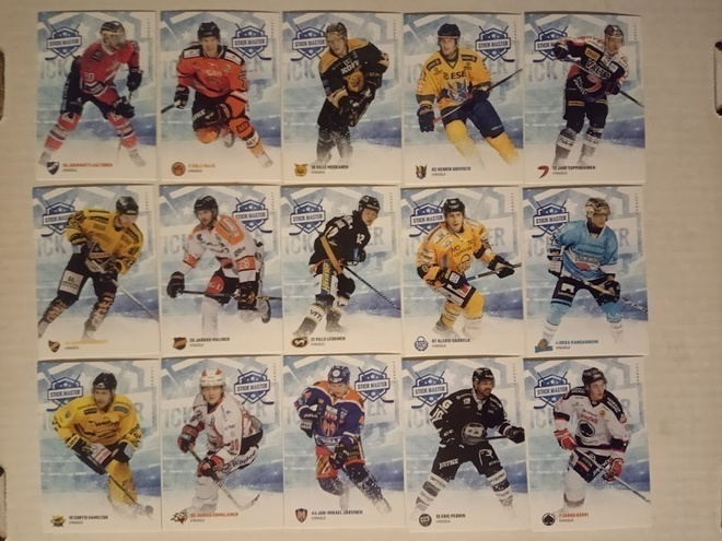 2016-17 Cardset Stick Master täysi setti 1-15