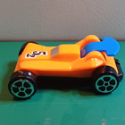 Pieni leluauto, oranssi -- Small toy car, orange - pikkukuva 1