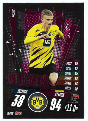 2020-21 Topps Match Attax Wildcards Erling Haaland