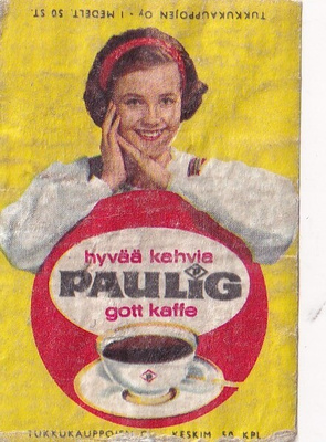hyvää kahvia Paulig gott kaffe,  s64
