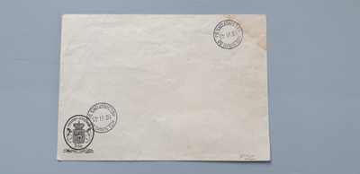FDC Suomi 1945 Porto stempel ehiö FDC, tahra