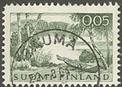 1963 5p rantamaisema loisto RAUMA -64