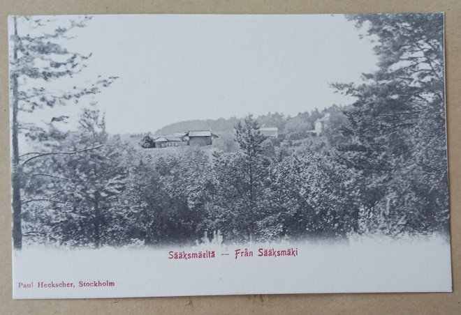 Sääksmäki, näkymä Sääksmäeltä, vanha mv pk, ei p.