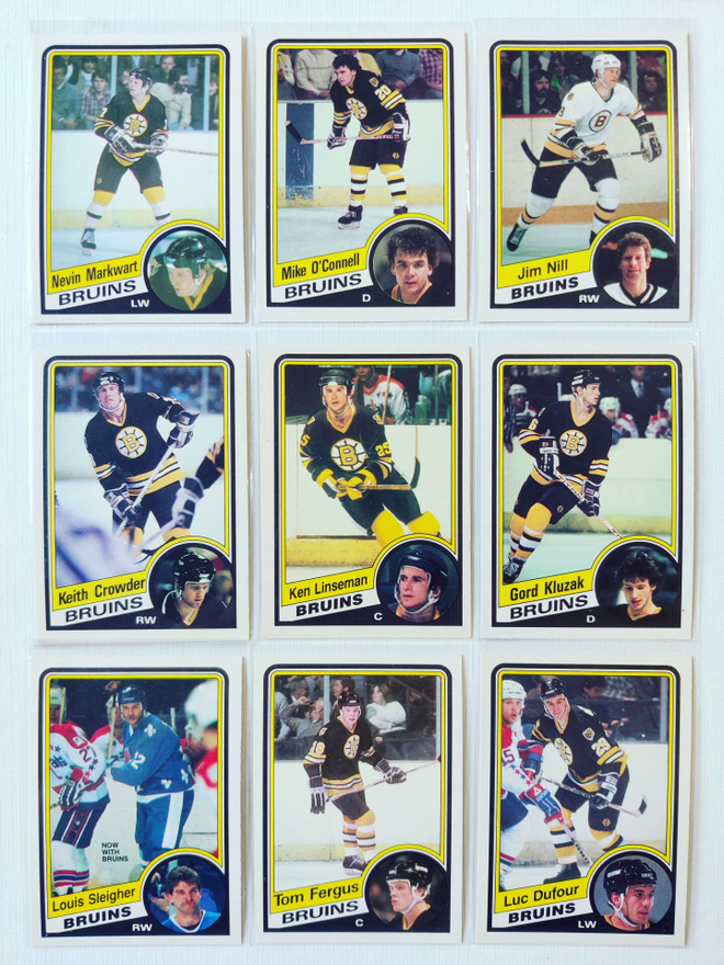 84-85 Opc - Boston Bruins 12kpl