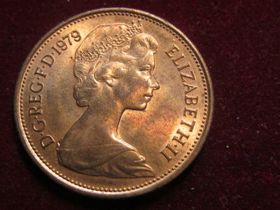 2 new pence 1979. Iso-Britannia