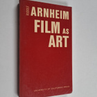Rudolf Arnheim : Film as art - pikkukuva 1