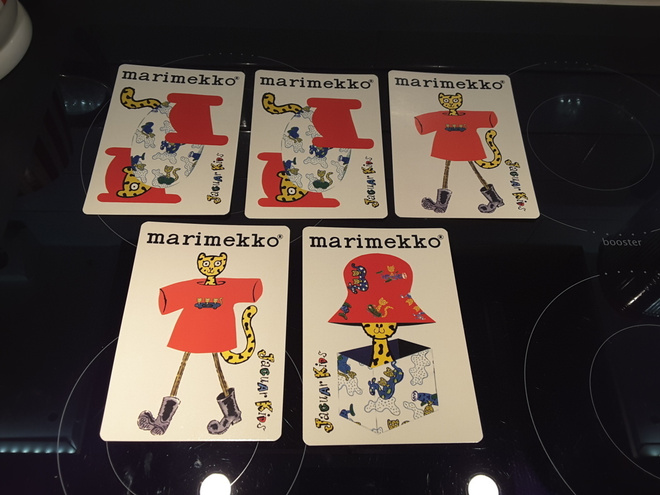 Marimekko kortti x 5