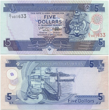 Salomonsaaret Solomon Islands 5 Dollars v.1997 (P-19) UNC