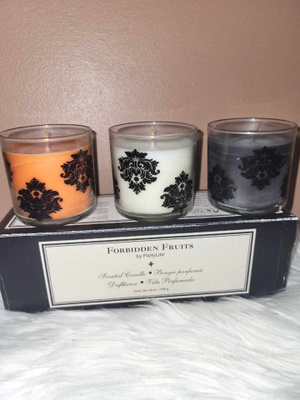 Partylite Forbidden Fruits kynttiläpurkki trio
