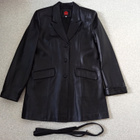 Musta nahkatakki,5XL(ry-108/112cm) - pikkukuva 1