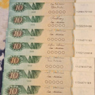 10 markan litt.A seteleitä 1980. 17kpl. - pikkukuva 1