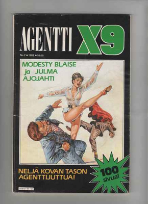 Agentti X9 numero 1988-2 mm. Modesty Blaise