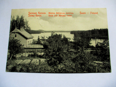 Saimaan kanava Rättijärven hotellista - 1907