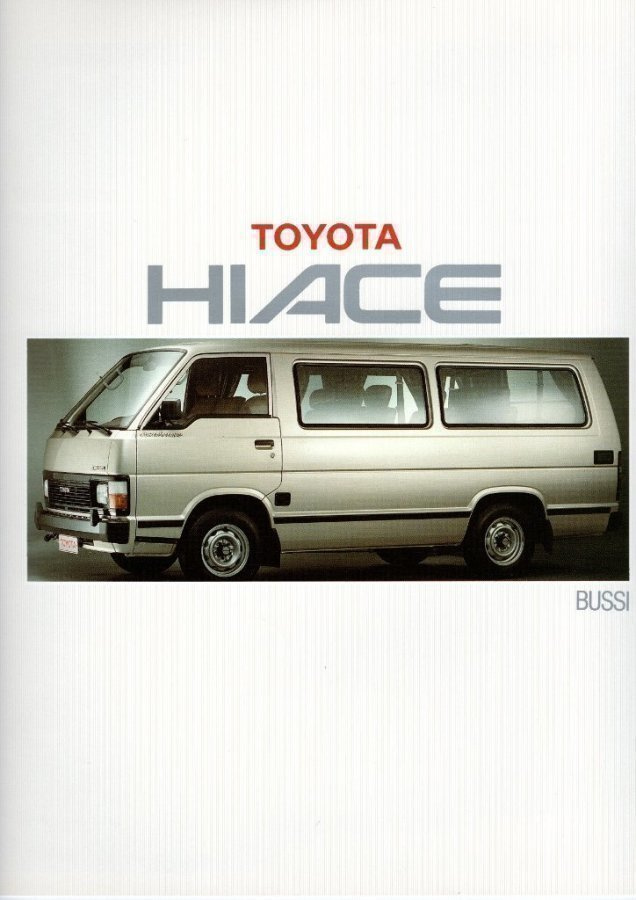 Toyota Hiace Bussi -esite, 1988