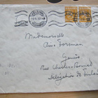 Kirje Geneveen 1932 2x1,25 lisäpainama merkkiparilla - pikkukuva 1