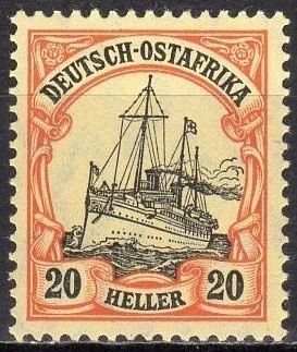 (SA0912) GERMAN EAST AFRICA, 1911 (20 H.). Mi # 34. MNH**