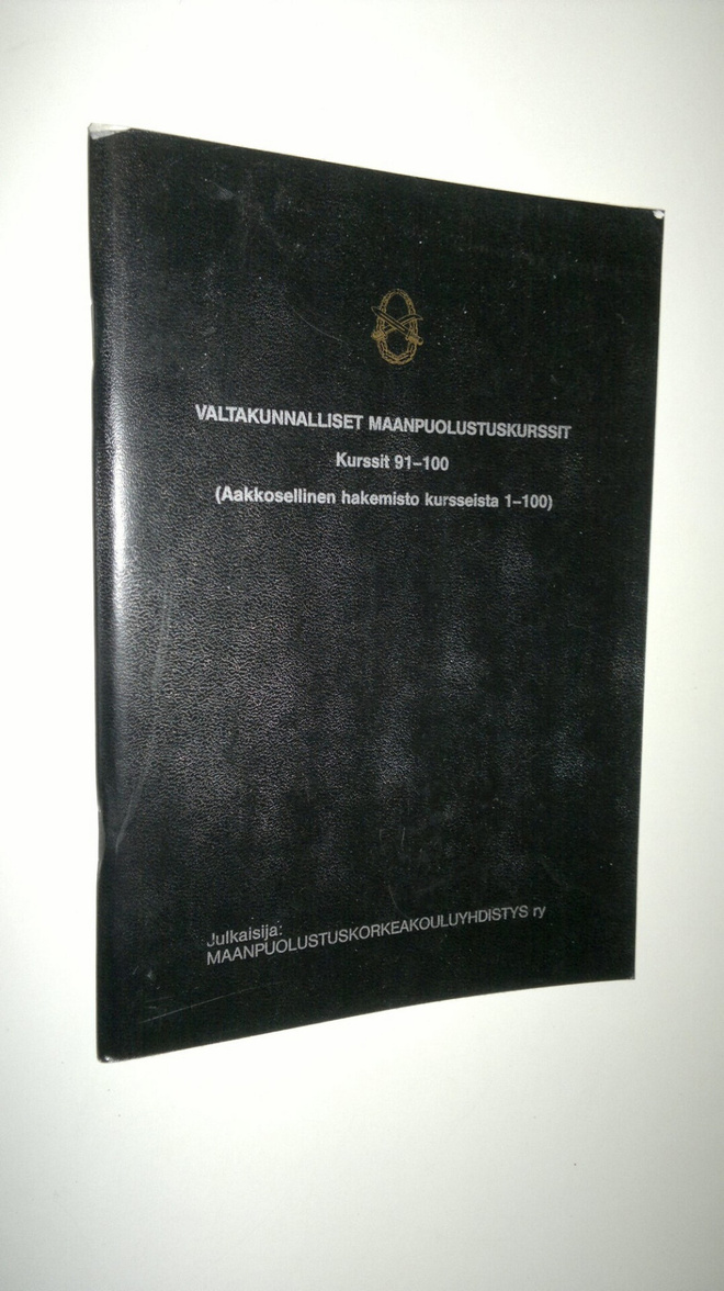 Valtakunnalliset maanpuolustuskurssit 91-100 (+Aakkoselli...