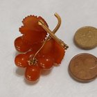Vintage meripihka rintakoru, solki Amber itämeren Meripihka - pikkukuva 3