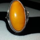 Venäläinen honey egg Meripihka natural antique - pikkukuva 5