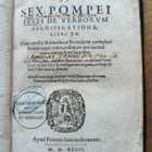 1593 - M. Verrii Flacci quae extant et Sex. Pompei Festi de - pikkukuva 1