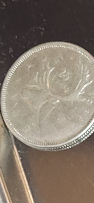 Canada 25 cents 1964 hopeaa kolikko Elizabeth II