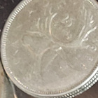 Canada 25 cents 1964 hopeaa kolikko Elizabeth II - pikkukuva 1