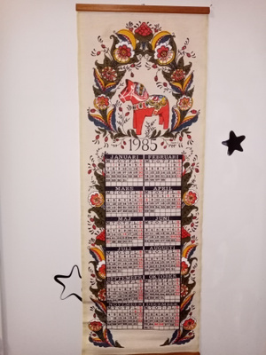 Seinävaate kalenteri 1985