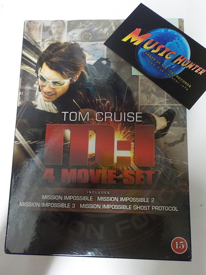MISSION IMPOSSIBLE  M:I 4 ELOKUVAN MOVIE SET 4DVD BOKSI (W)+