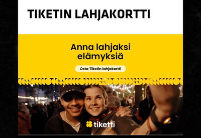 Tiketin lahjakortti