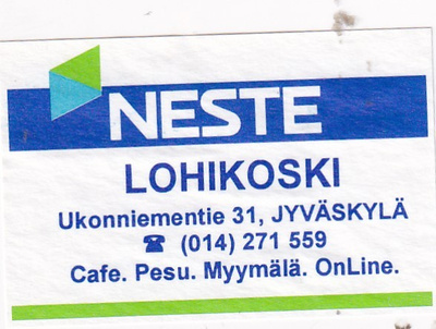 Jyväskylä. Lohikoski,  NESTE   s8/2