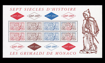 Monaco 2337-9BL72 ** Grimaldin dynastia 700v (1997)