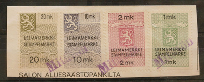 # 23086 # Leimamerkki leike M-63 - Mitätön leimaus
