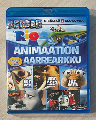 Ice Age 1-3, Rio, Horton, Robotit (Blu-ray) animaatio (UUSI)